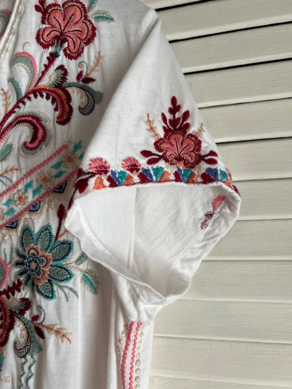 Johnny Was Tua Knit Embroidered Top - Picture 7 of 10